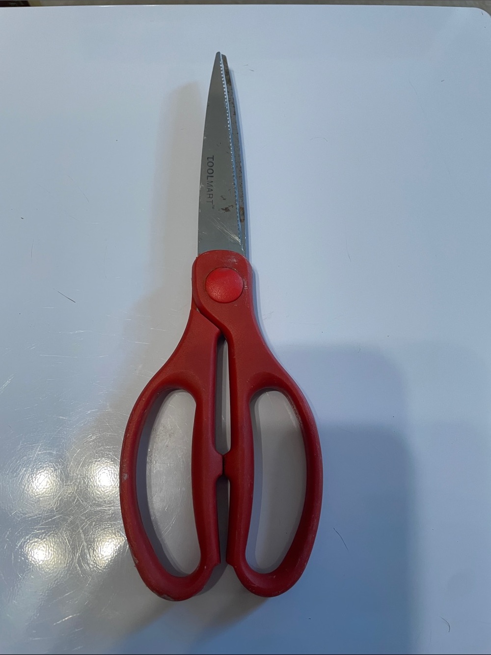 Red Kitchen Scissors with Ergonomic Handles